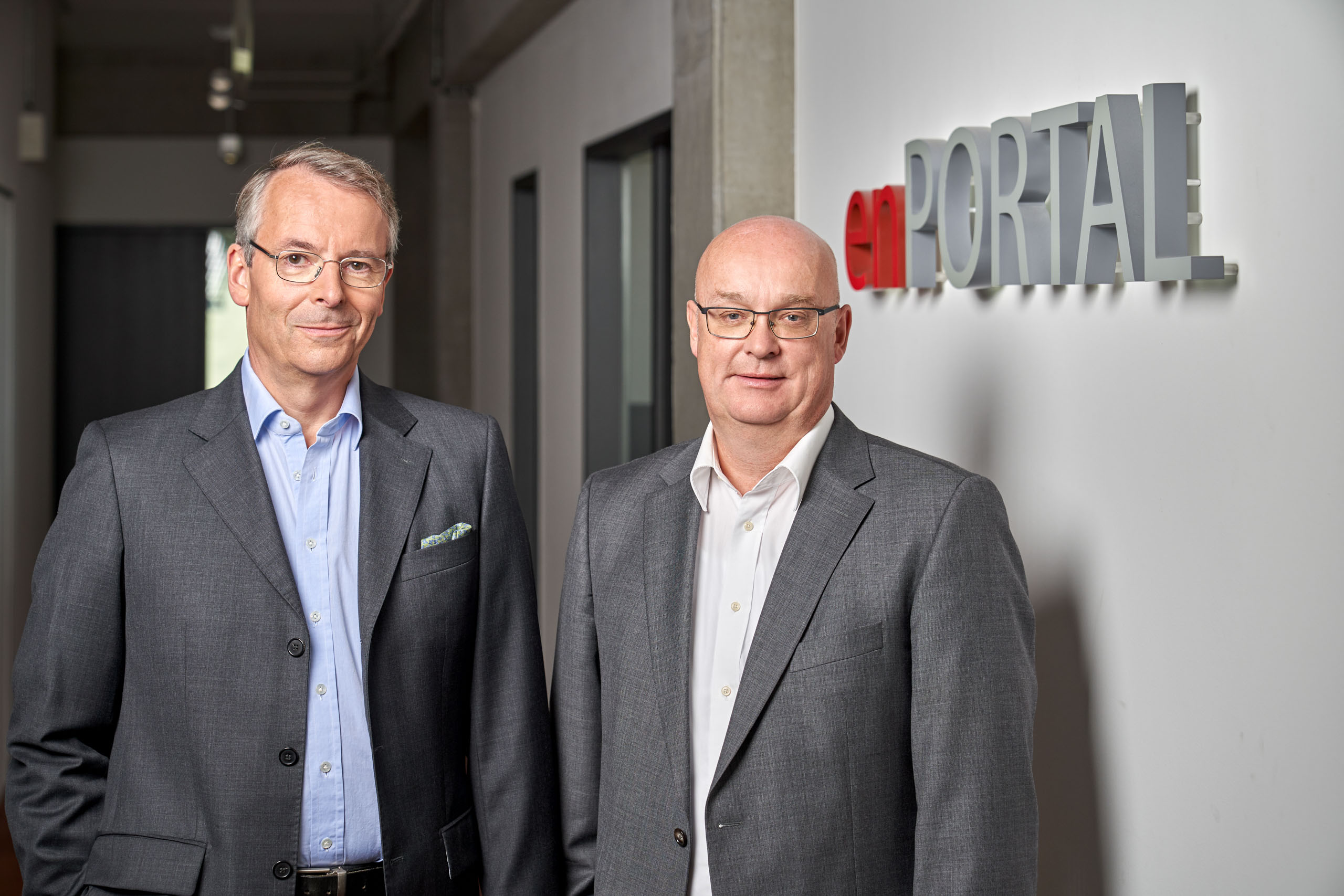 Interview: enPORTAL Bilanz 2018 und Ausblick 2019 enPORTAL Geschäftsführer Clemens Graf von Wedel und Rainer Otto (v.l.n.r)
