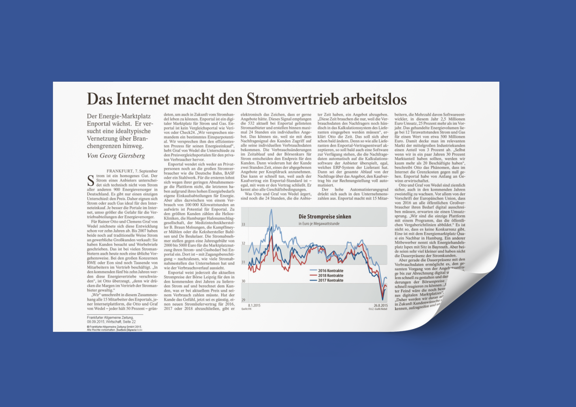 FAZ Artikel enPORTAL Nennung